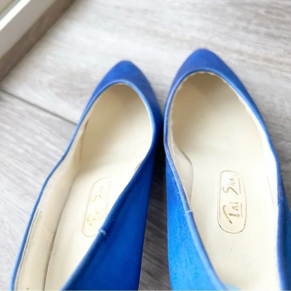 Vintage Tai  Silk Satin Heel Pump Made in Taiwan - Picture 10 of 15